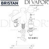 Bristan Flute 3 Hole Bath Filler Spares